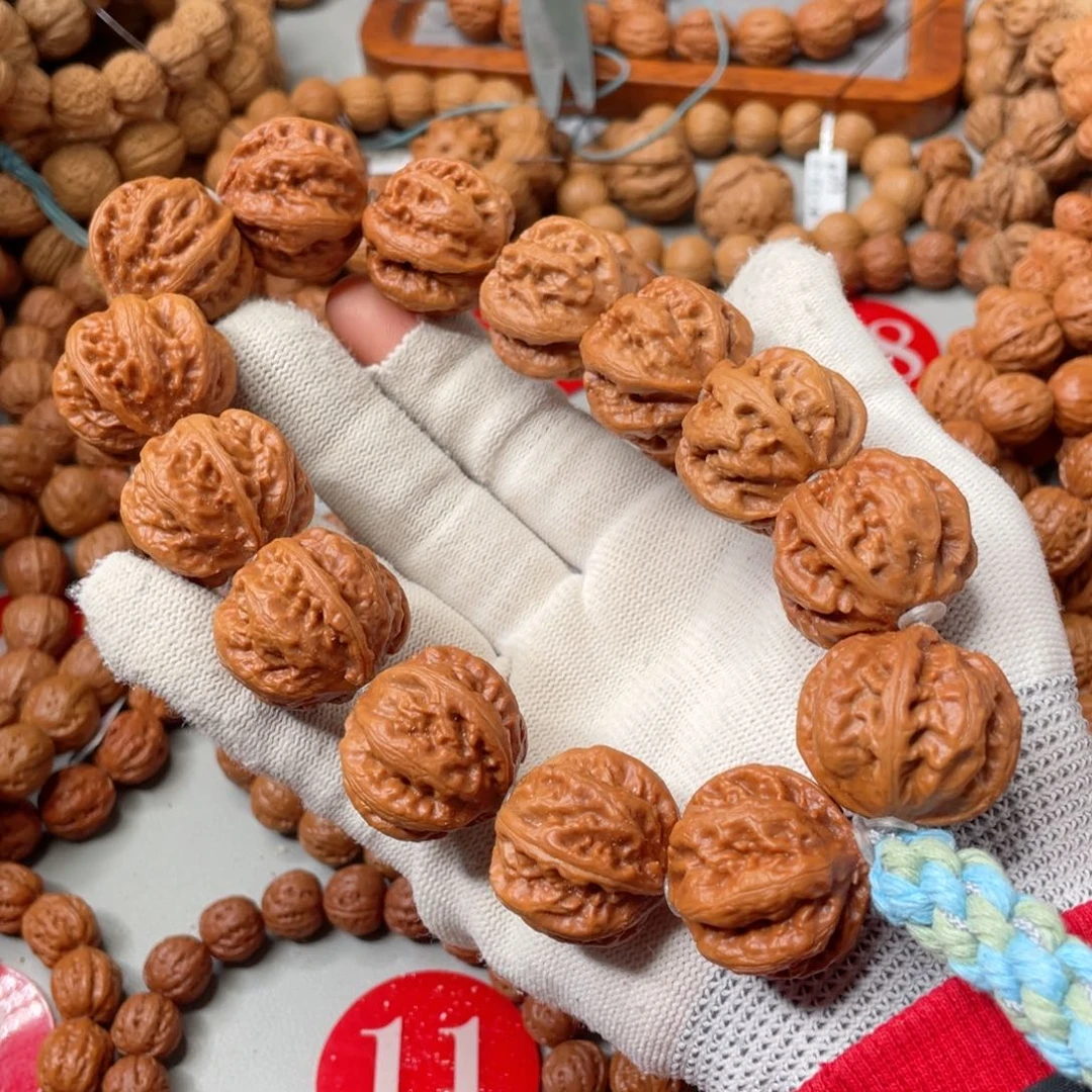 文玩核桃手串霸王筋龙骨京八棱手持26.5mm