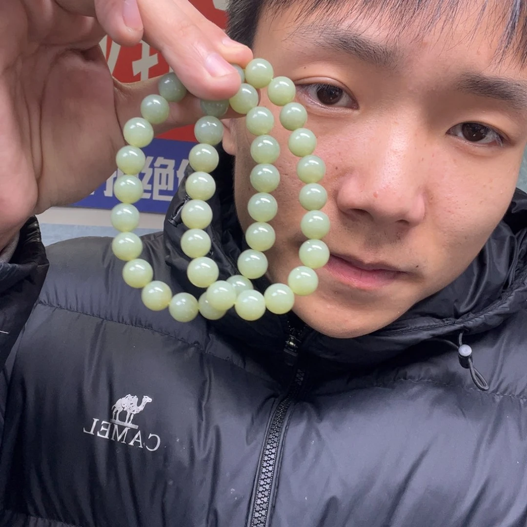 和田玉手链未镶嵌多样性拍一发一新疆牛油果手串卡10