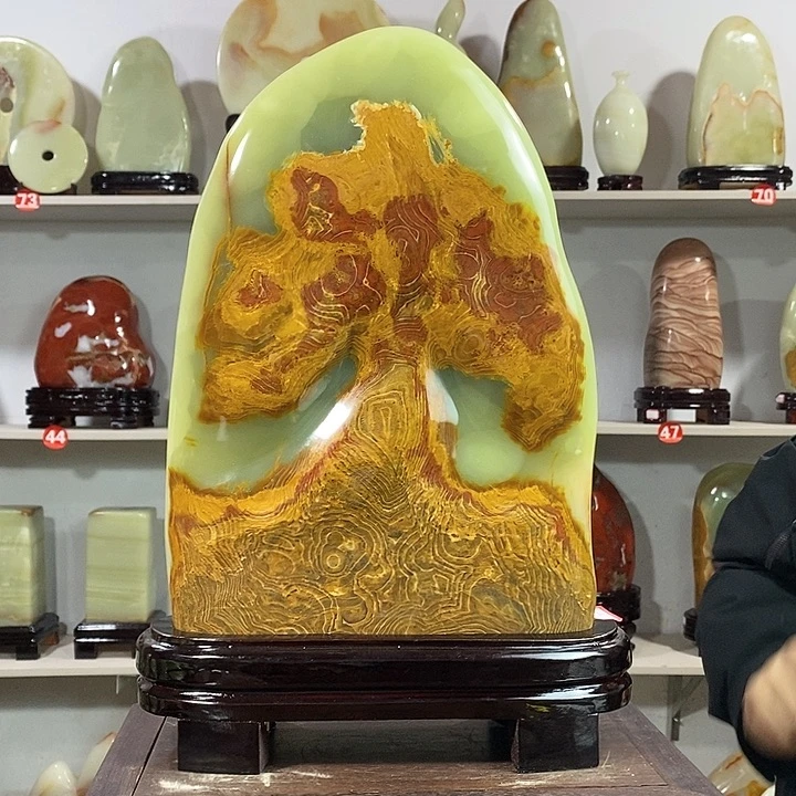 石材天然原石摆件