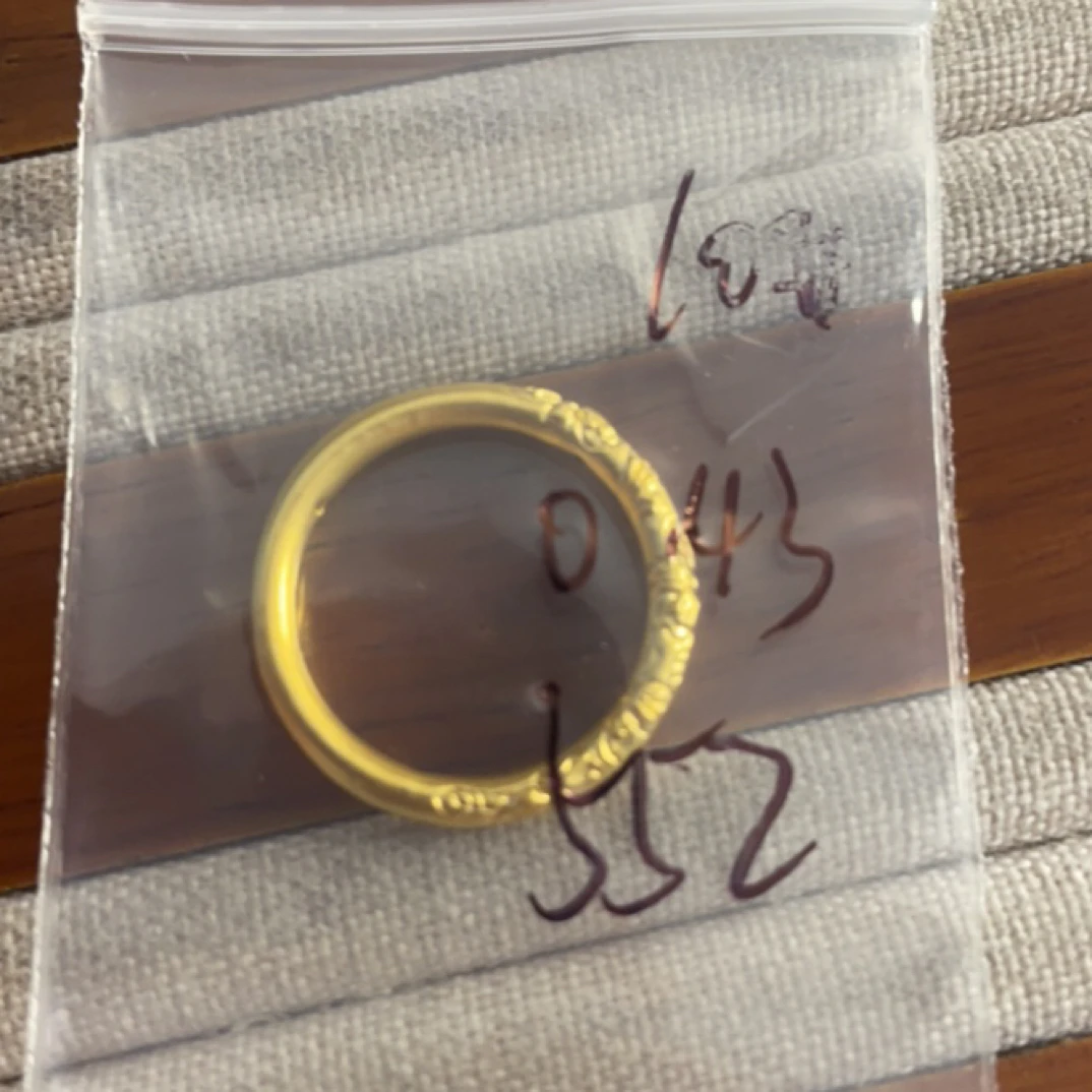 A0克重0.43 10号 樱花戒指 足金999