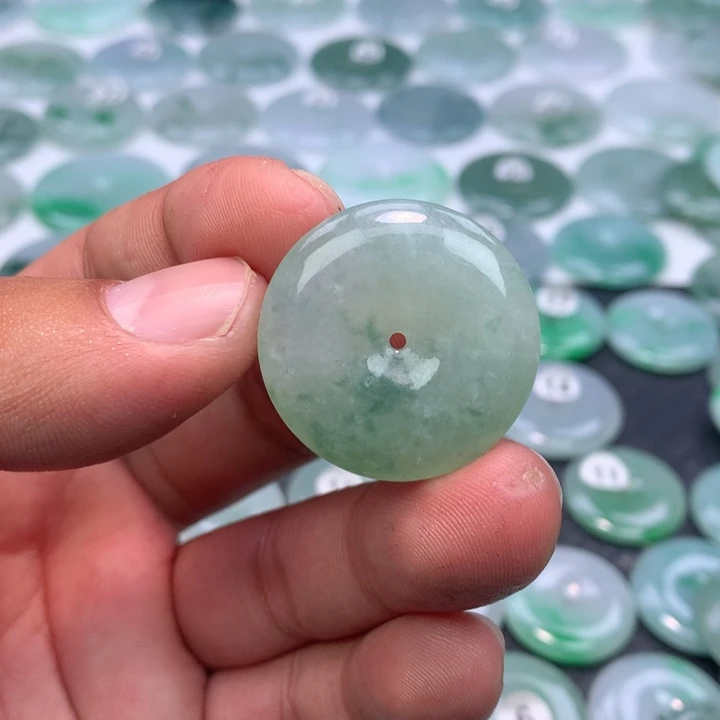 翡翠未镶嵌颈饰缅甸天然A货翡翠29.4-6.5