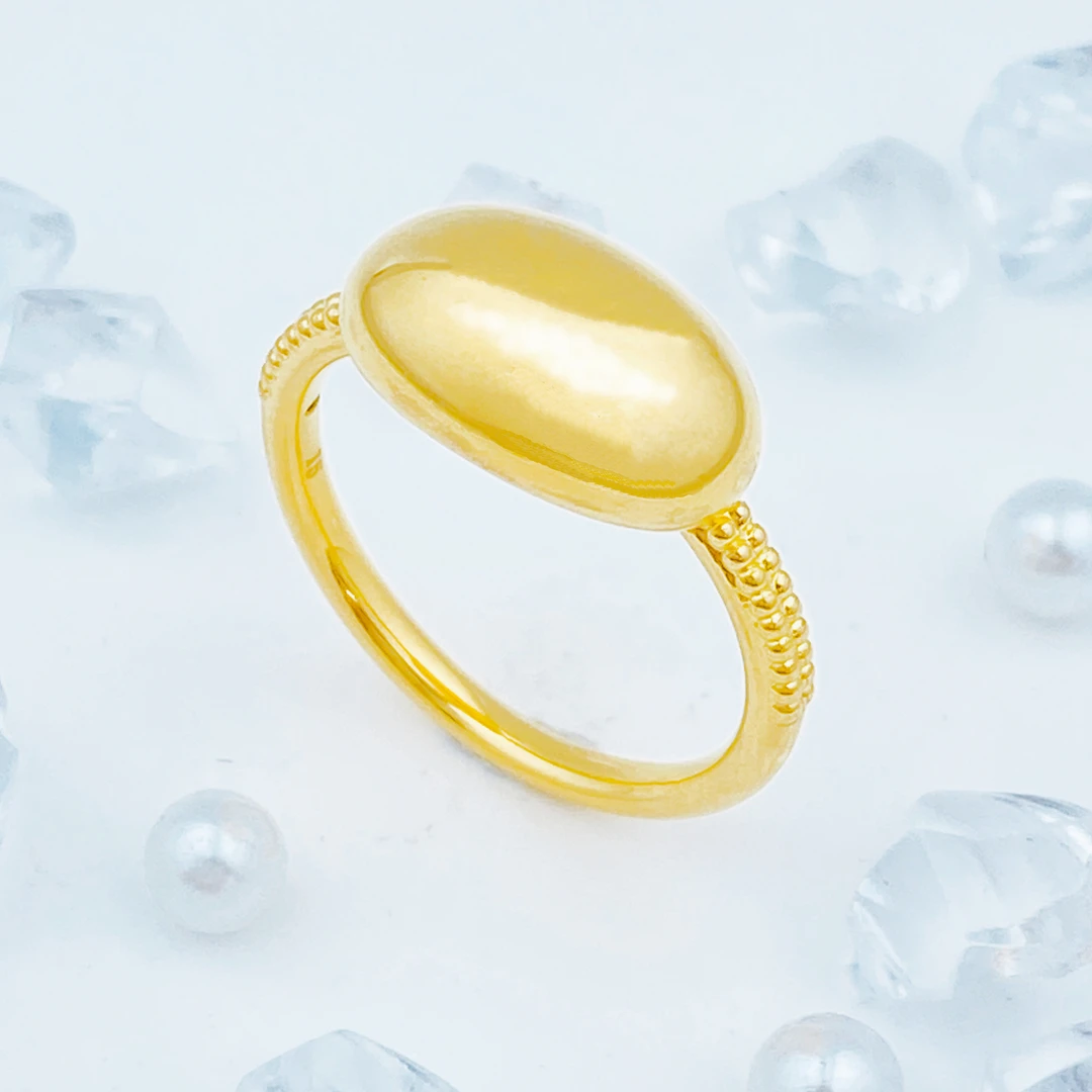 【国潮】足金999 亮面松果戒指 1.68 17圈口