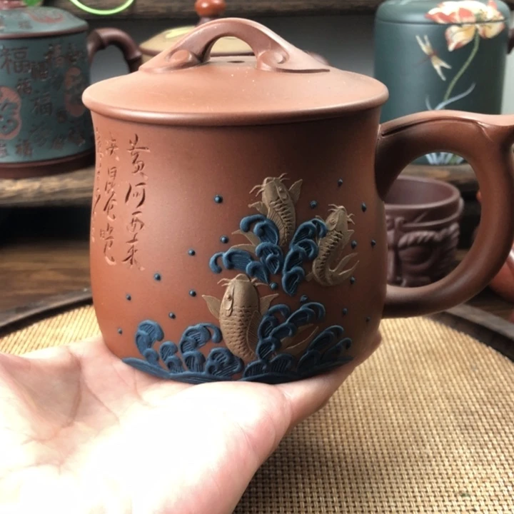 茶杯紫砂手工十手工