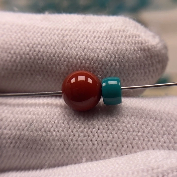 未镶嵌南红7.5mm直切5mm南红玛瑙