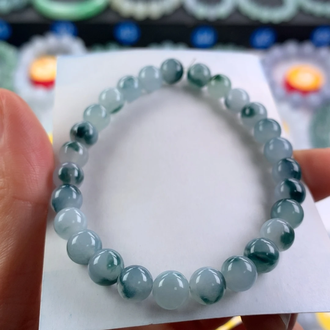 翡翠未镶嵌手链卡7