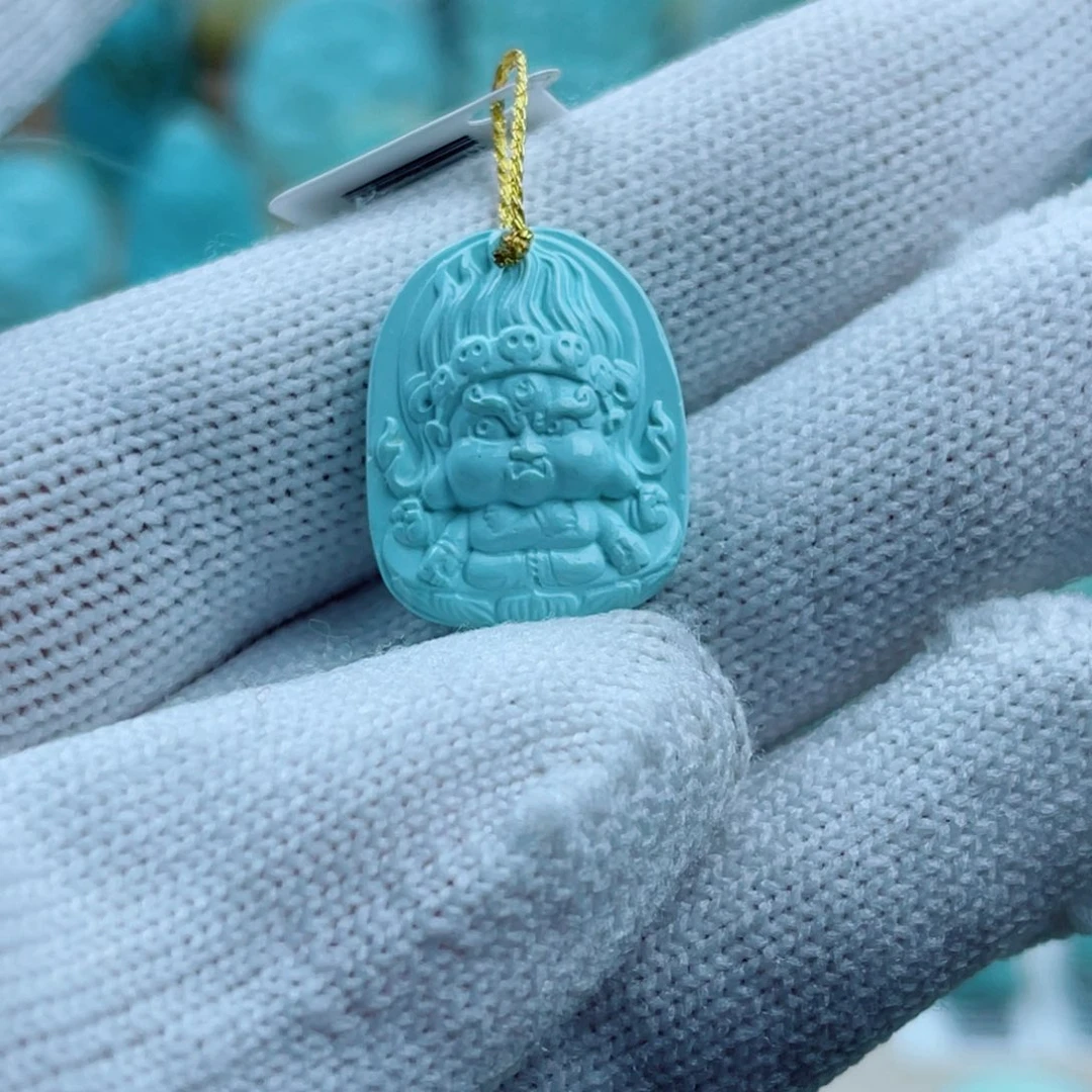 绿松石银S925镀金镶嵌珠宝奇石