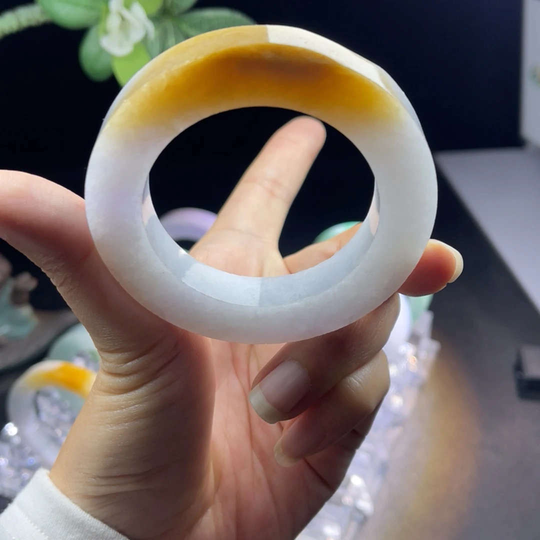 定制翡翠未镶嵌天然翡翠A货手镯