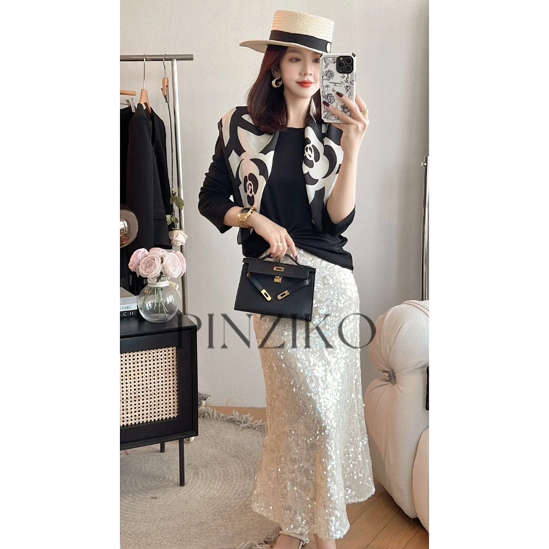 【年终宠粉大促】【PINZIKO】面膜T~桑蚕天丝圆领T恤TJA094