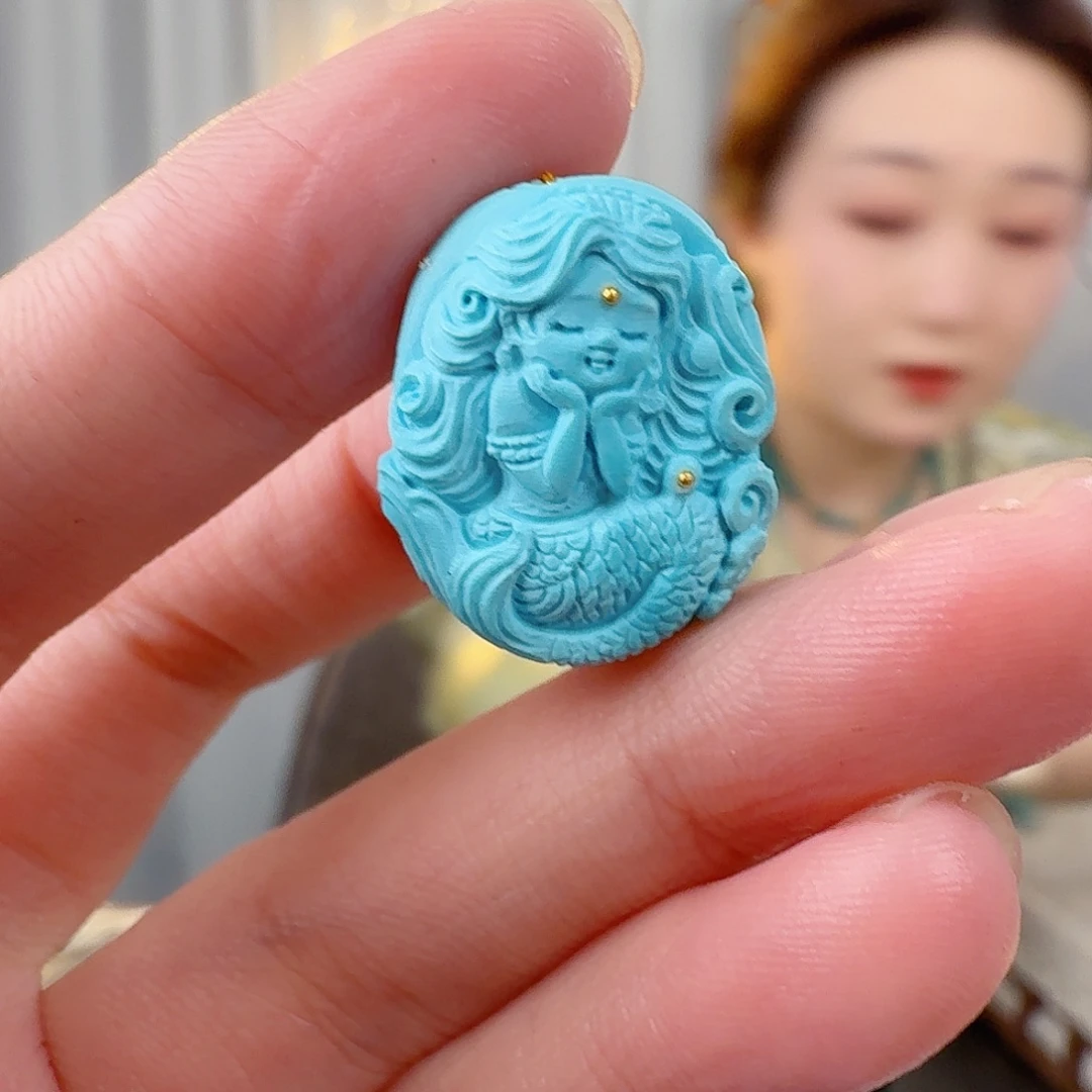 绿松石未镶嵌珠宝半成品