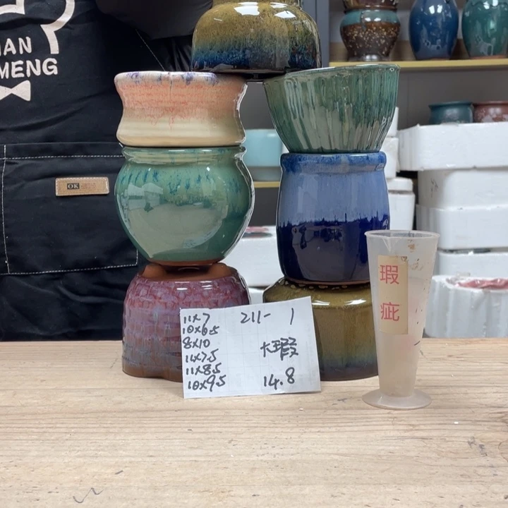 紫砂花盆多肉花盆微瑕1
