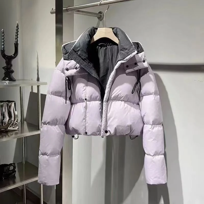 2024新款网红棉服爆款面包服休闲百搭连帽棉衣高级时尚女保暖外套