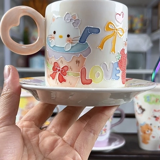 手绘高温釉下彩陶瓷