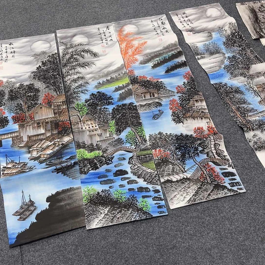 国画国画老师手绘作品
