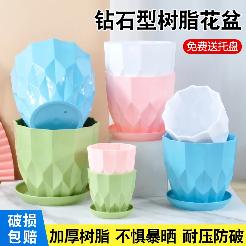 多肉花盆小花盆小号家用阳台桌面简约园艺盆栽绿萝多肉铜钱草专用