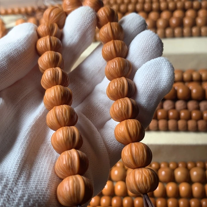 猴头核桃手串全品无瑕疵猴头龙岩拉丝鲨鱼13mm