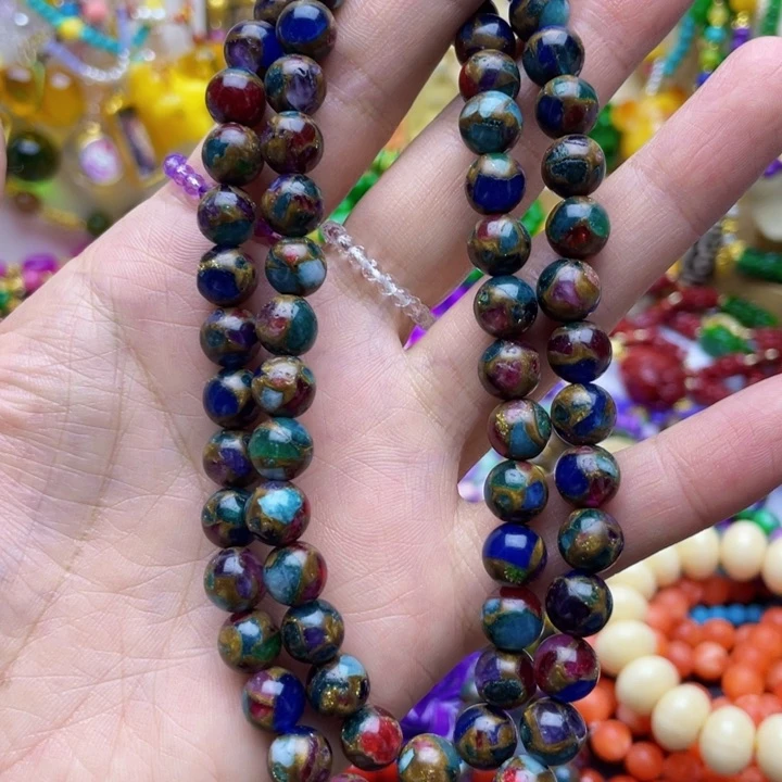 树脂制品79号彩色项链