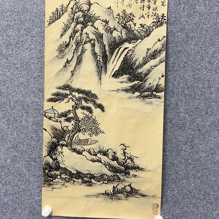 国画山水绘画作品
