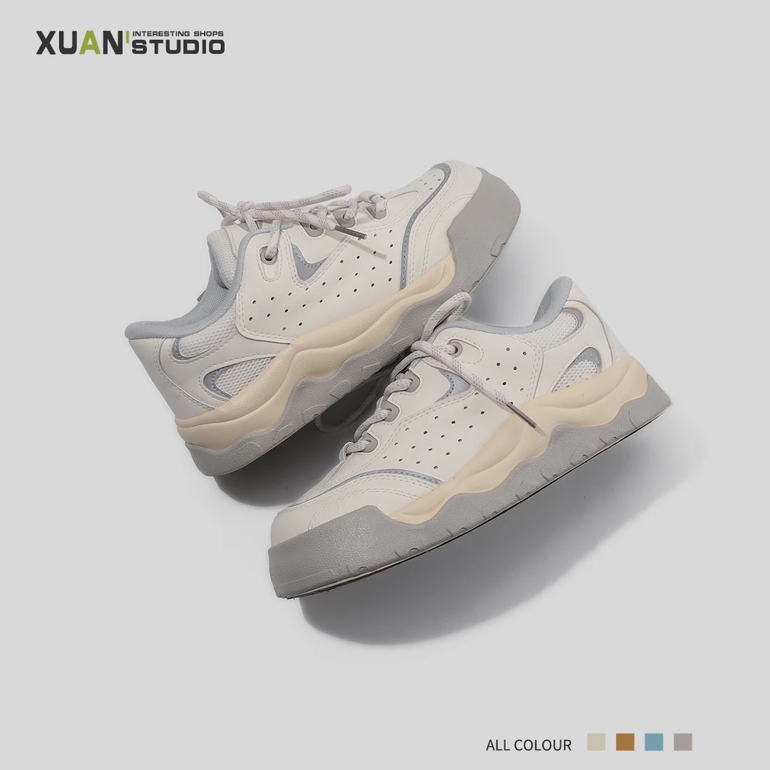 2025春季新款鞋子女款ins休闲鞋小众潮流小白鞋复古潮流板鞋