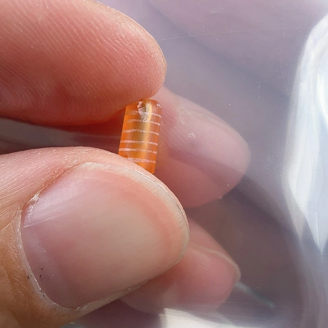 玛瑙/玉髓4500年一期红玉髓七线未镶嵌?***鸟