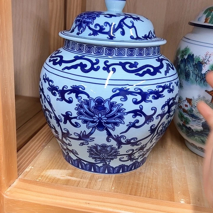 瓷片茶叶罐密封罐陶瓷