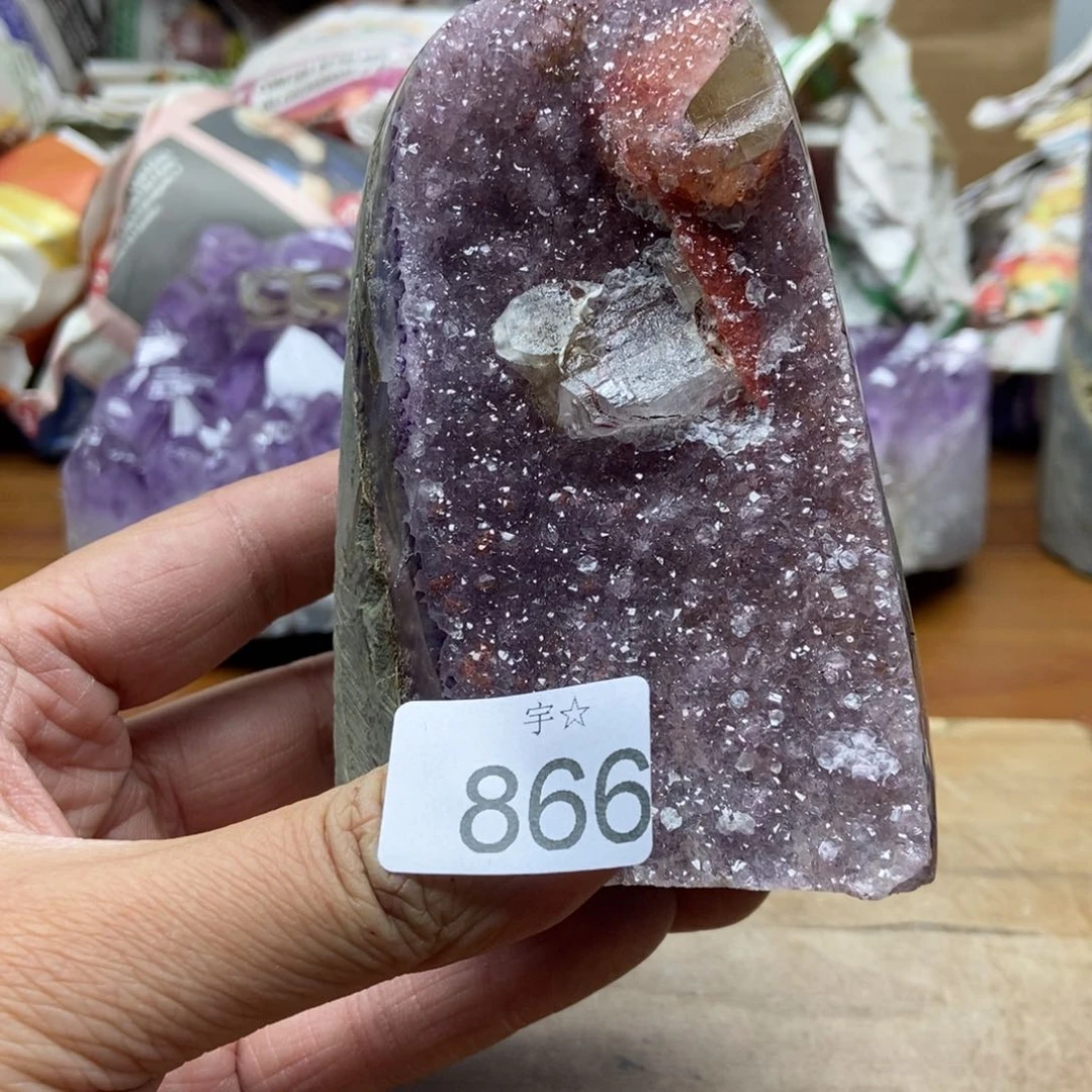 紫晶天然水晶摆件未镶嵌