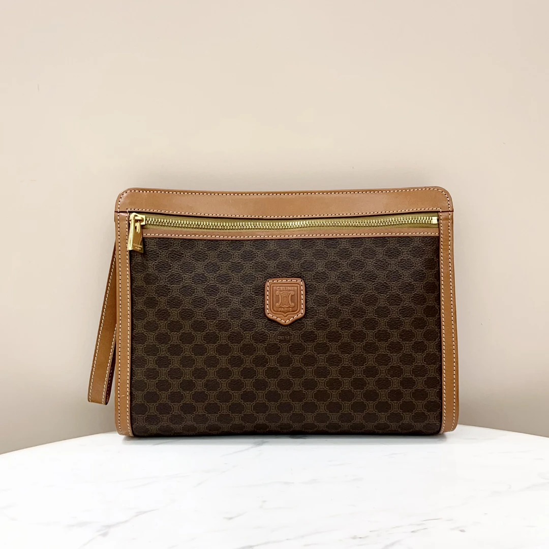 95新 Celine/思琳 97新 思琳老花洗漱包 尺寸约21*28