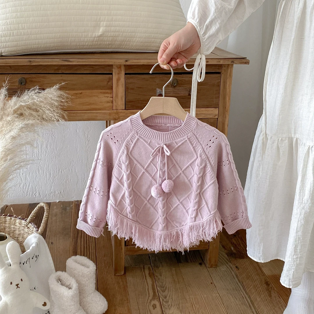 萱妈家-1021【高级紫球球流苏毛衣】直播间专享浮力