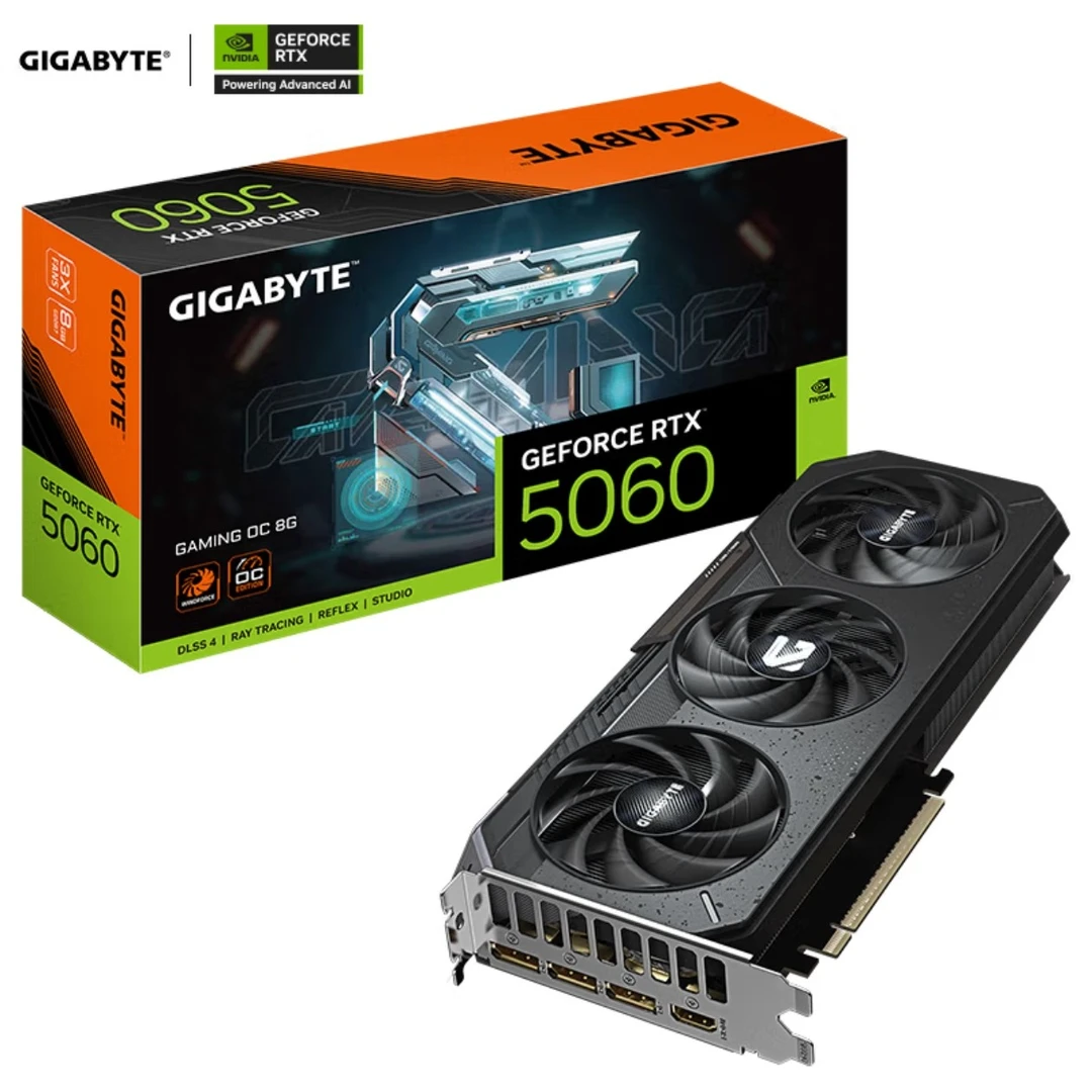 技嘉5060 8G显卡 魔鹰 RTX 5060 Gaming OC 8G DLSS4 独立显卡