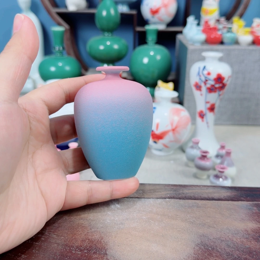 陶瓷手工小花器摆件