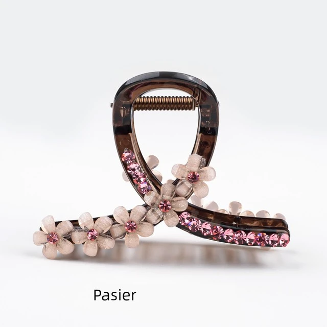 铂思亚桃之夭夭 夏季浪漫时尚气可爱刘海后脑勺豹纹发夹