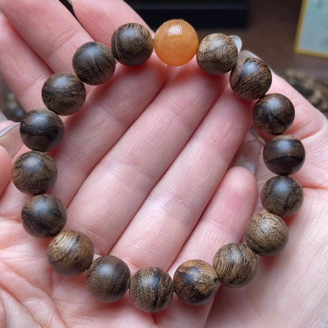 手串沉香天然野达拉干沉香1.1单圈