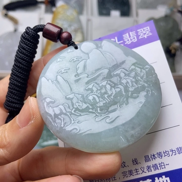 翡翠未镶嵌颈饰翡翠