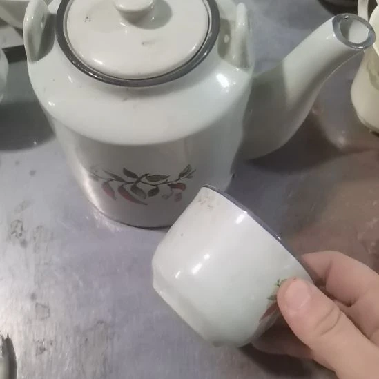 大***萃瓷器微瑕不退不换一壶六杯