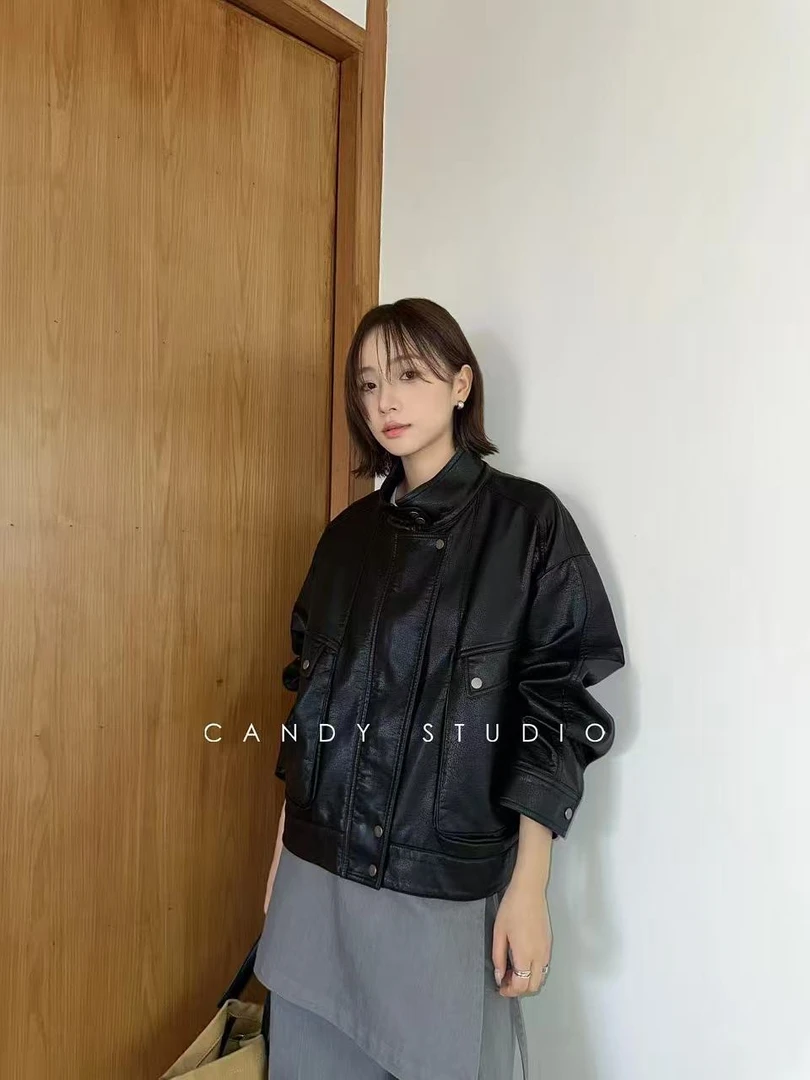 白姐同款皮衣外套（9388）