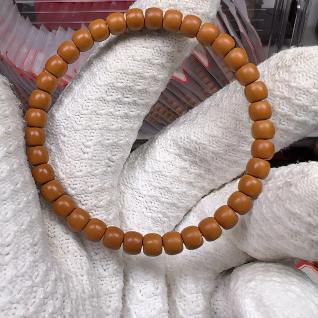 橄榄核吊坠老挝核尖单圈6.0mm