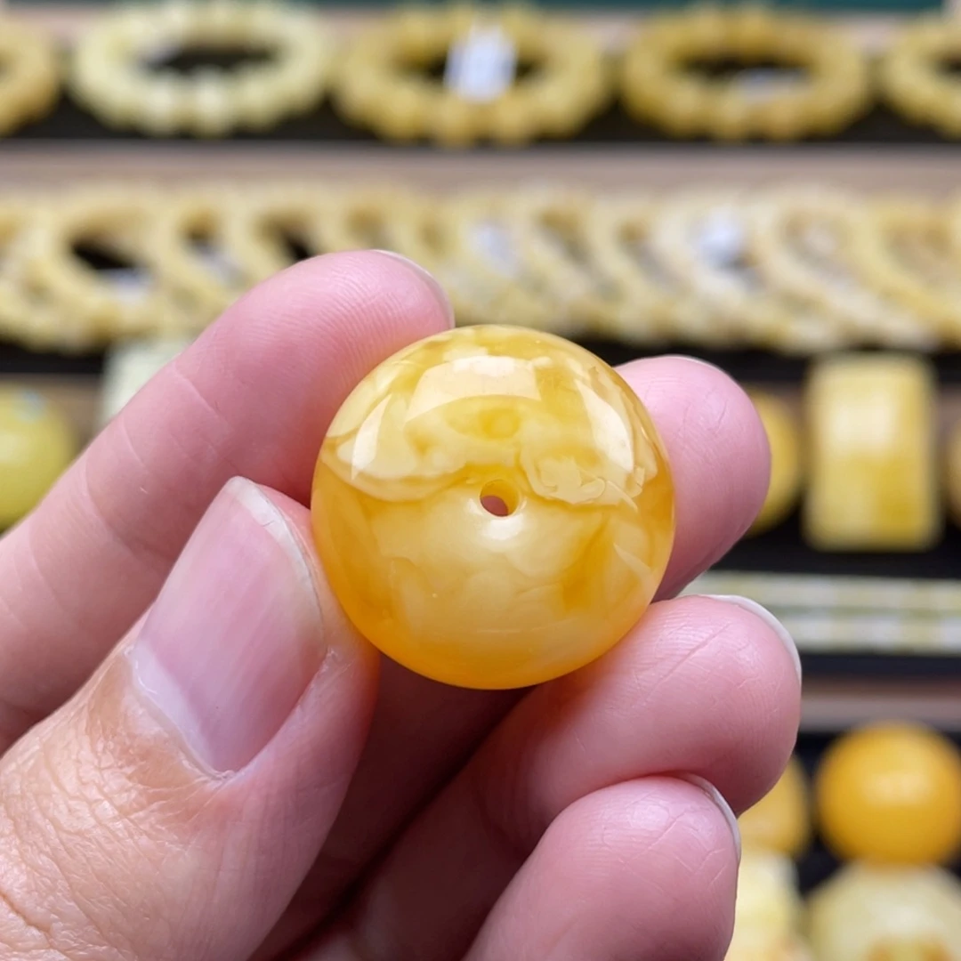 琥珀裸石未镶嵌糖*虎琥珀蜜蜡