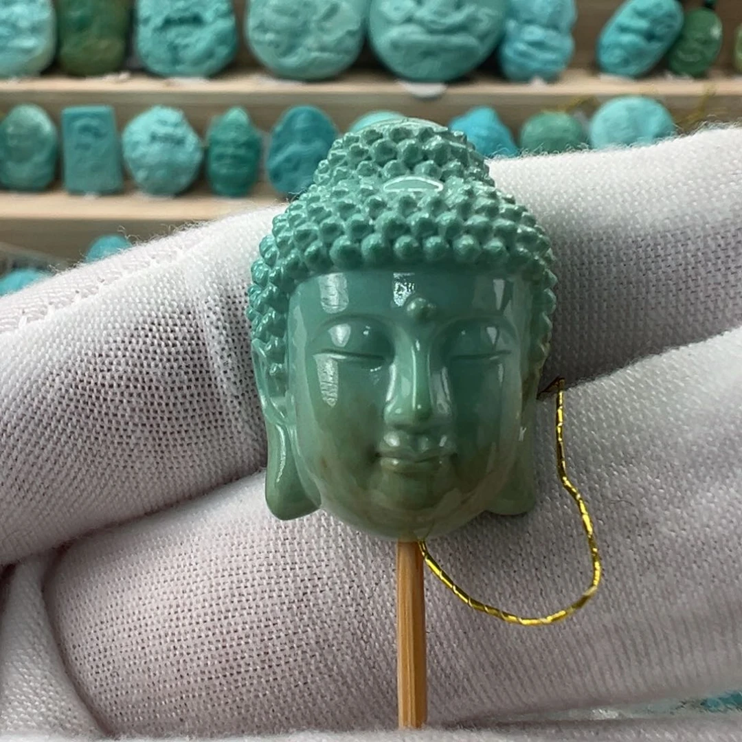 未镶嵌绿松石大日如来18.3mm
