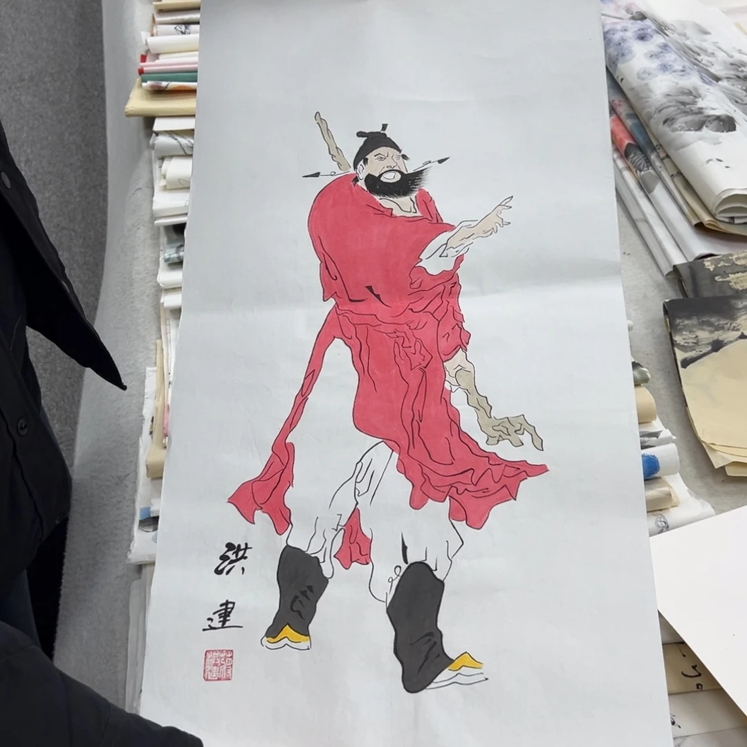 国画卖字画的小老板