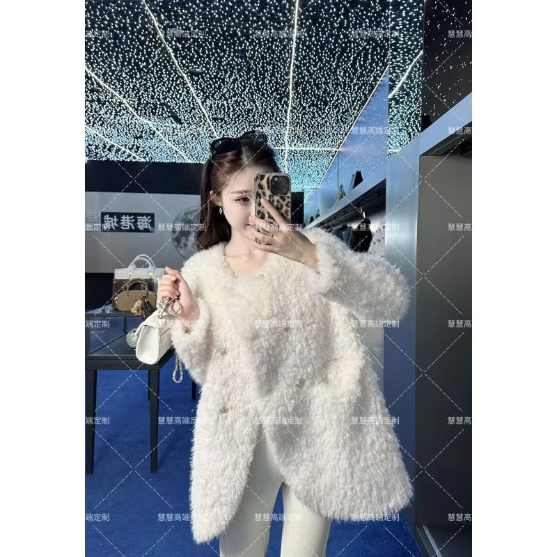 【慧慧】2025新款时尚百搭原创设计师新款轻奢外套8816