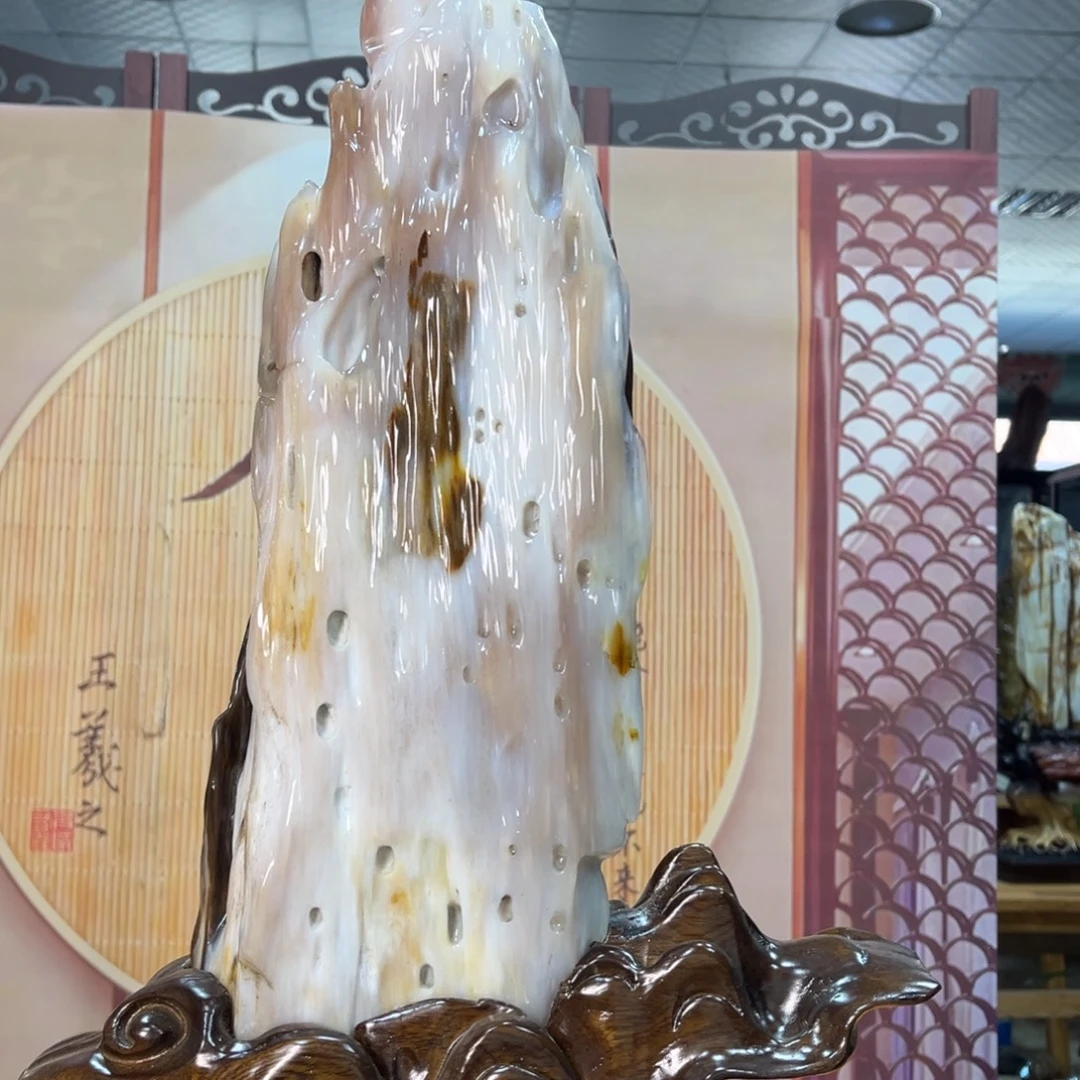 硅化玉（树化玉）未镶嵌摆件