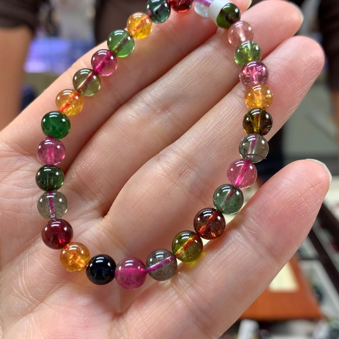 碧玺未镶嵌手链手链
