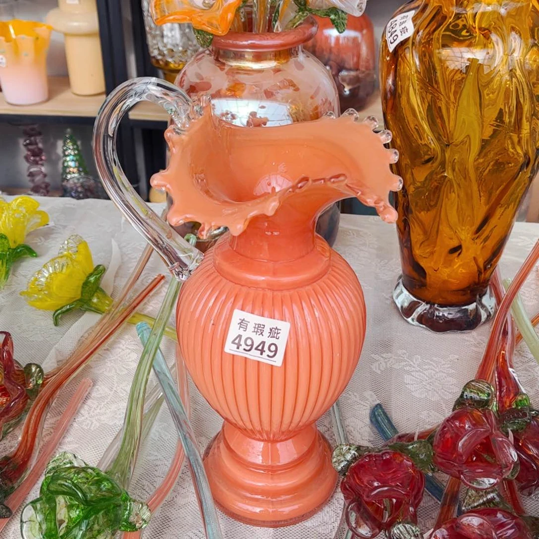 琉璃 花瓶摆件4949微瑕 高35