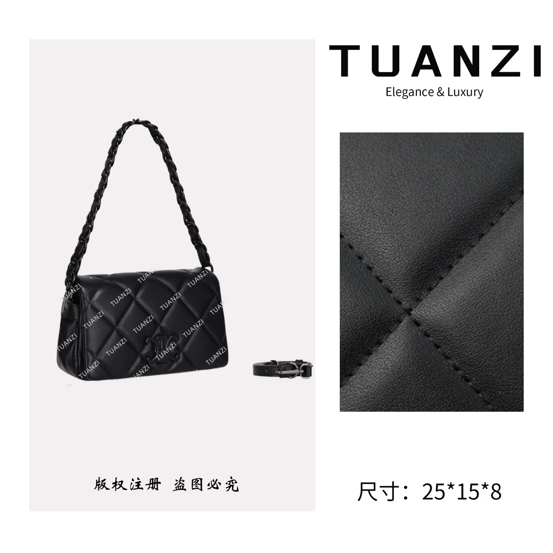 TUANZI【凯旋】赛家新款经典系列单肩腋下包 GQ-8950-黑色