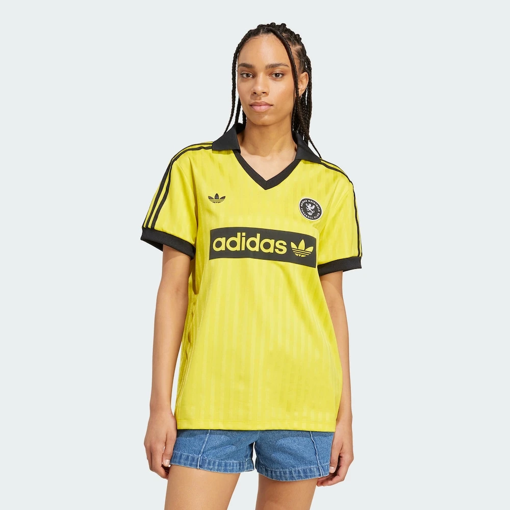 Adidas三叶草FOOTBALL-INSPIRE休闲足球风运动短袖翻领球衣JZ0848