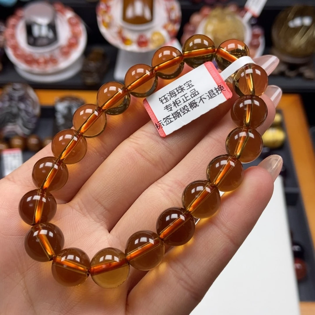 水晶黄水晶手串未镶嵌10.8mm