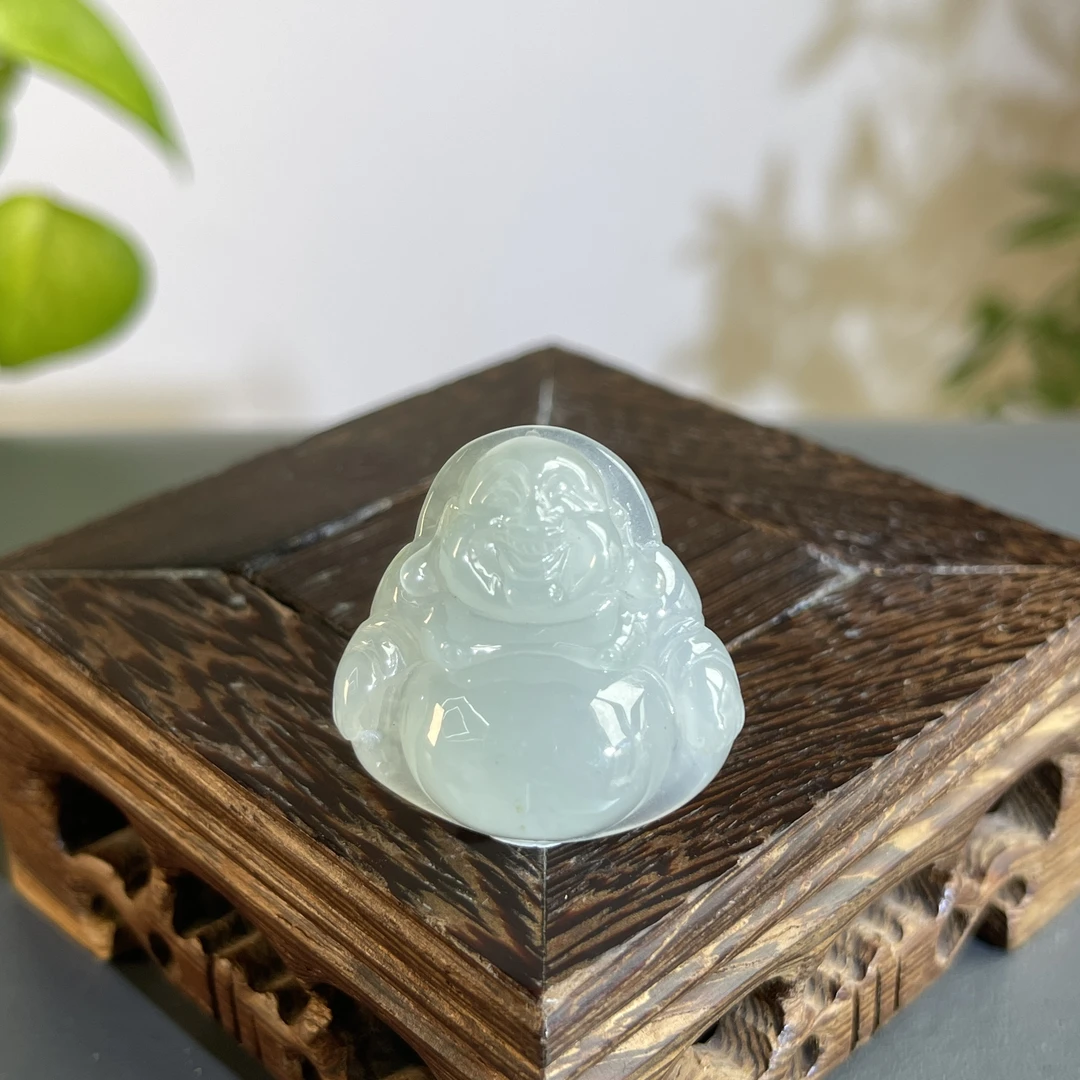 JXB13-134  天然缅甸A货翡翠 佛公