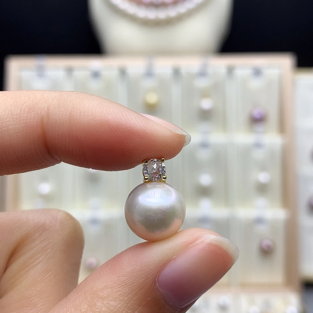 合金淡水珍珠吊坠(赠链)