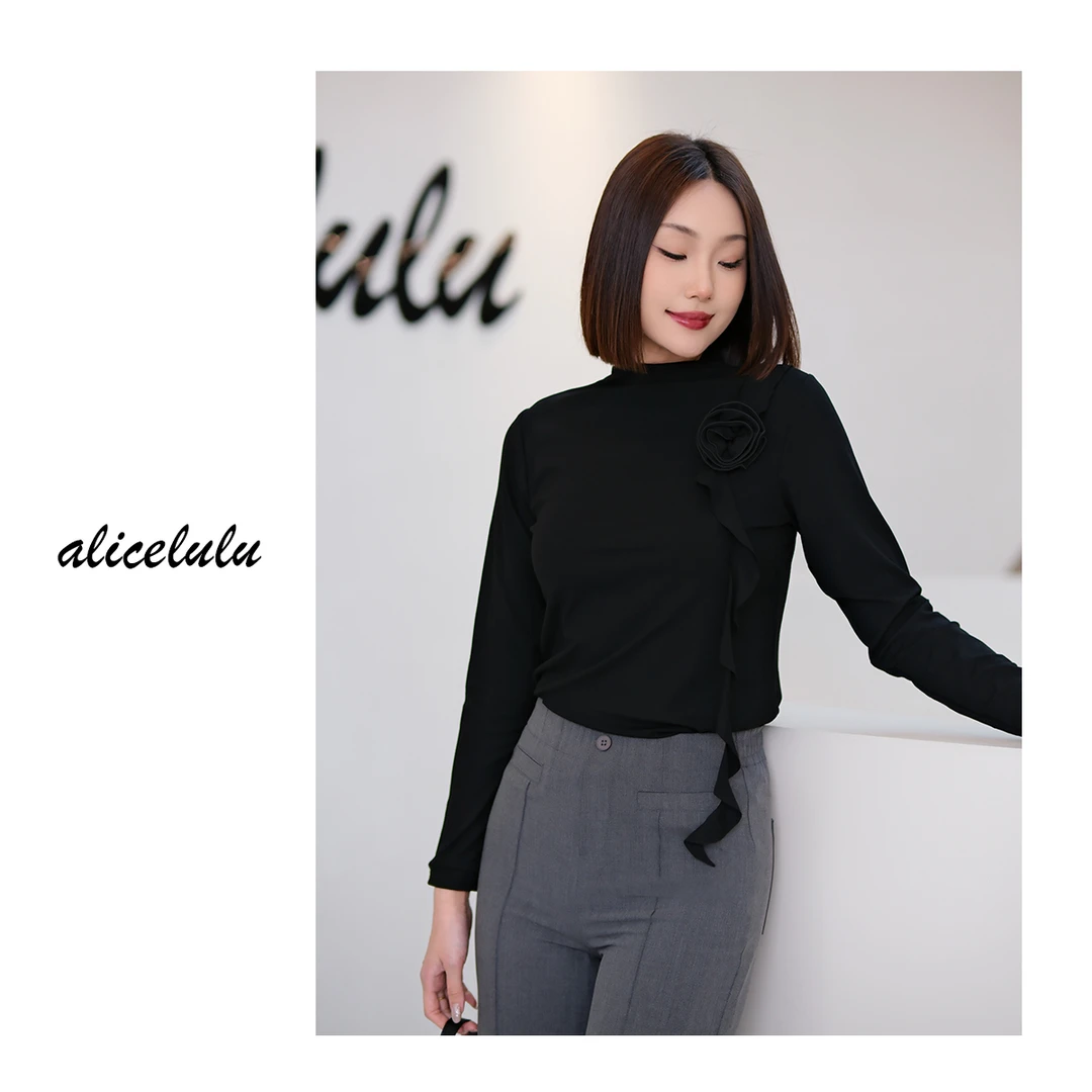 1 ALICE“艺术之花”上衣 绮丽繁花 褶皱温婉 S2142141T