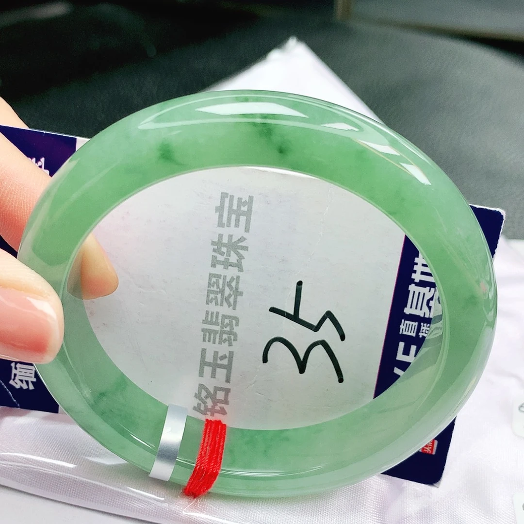 翡翠未镶嵌手镯缅甸天然a货翡翠手镯