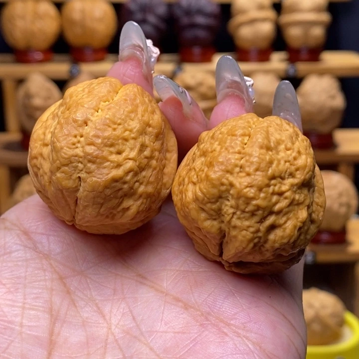 文玩核桃把件饕餮21号39尺